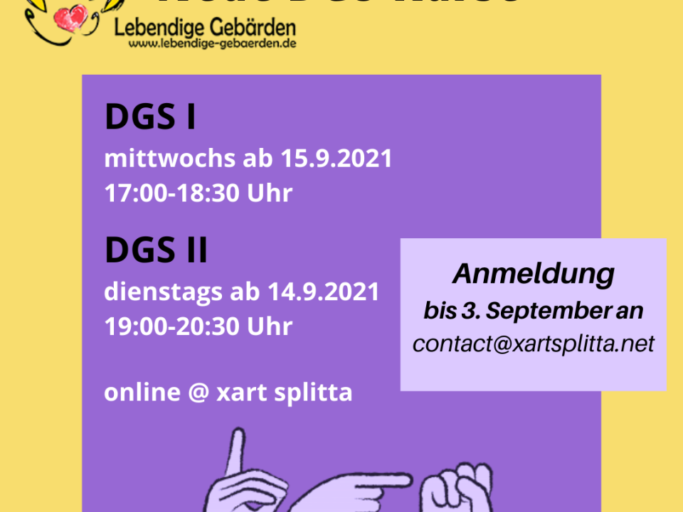 Info-Bild DGS-Kurse im Herbst